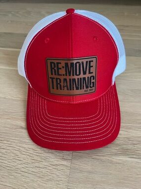 RE:MOVE TRAINING Red & White Trucker Hat